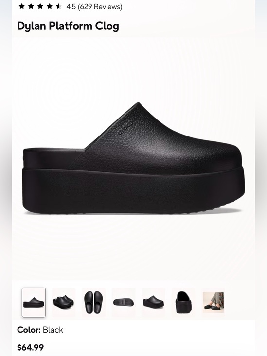 CROCS Shoes - CROCS Dylan Platform Clog - Black